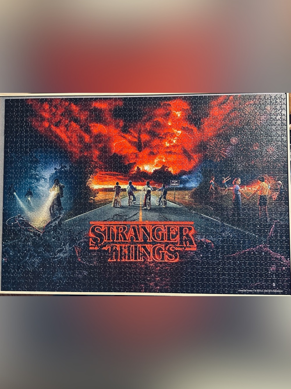 Stranger Things Trilogy 2000 pc Puzzle & Poster Netflix Buffalo Games Complete